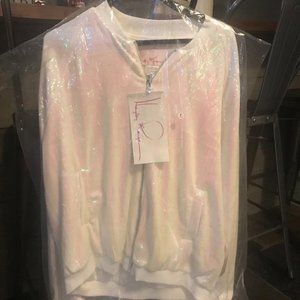 HAYLEY PAIGE ATHLEISURE BOMBER JACKET - BRIDE